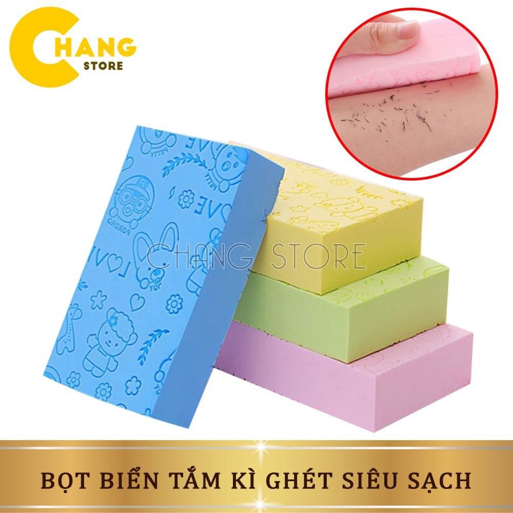 Bông tắm, bọt biển tắm tẩy tế bào chất hàn quốc họa tiết siêu xinh