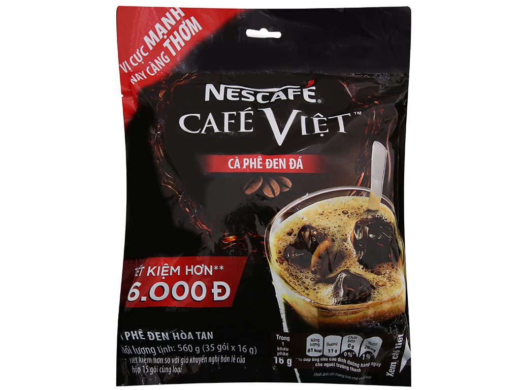 Cafe việt - cà phê đen đá nescafé café việt bịch 560g