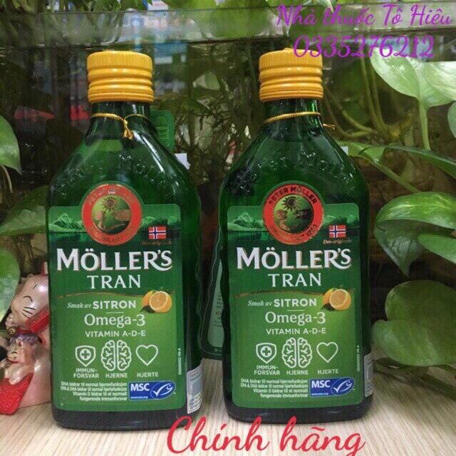 Dầu gan cá tuyết hương chanh Mollers Tran 250ml Made in Usa