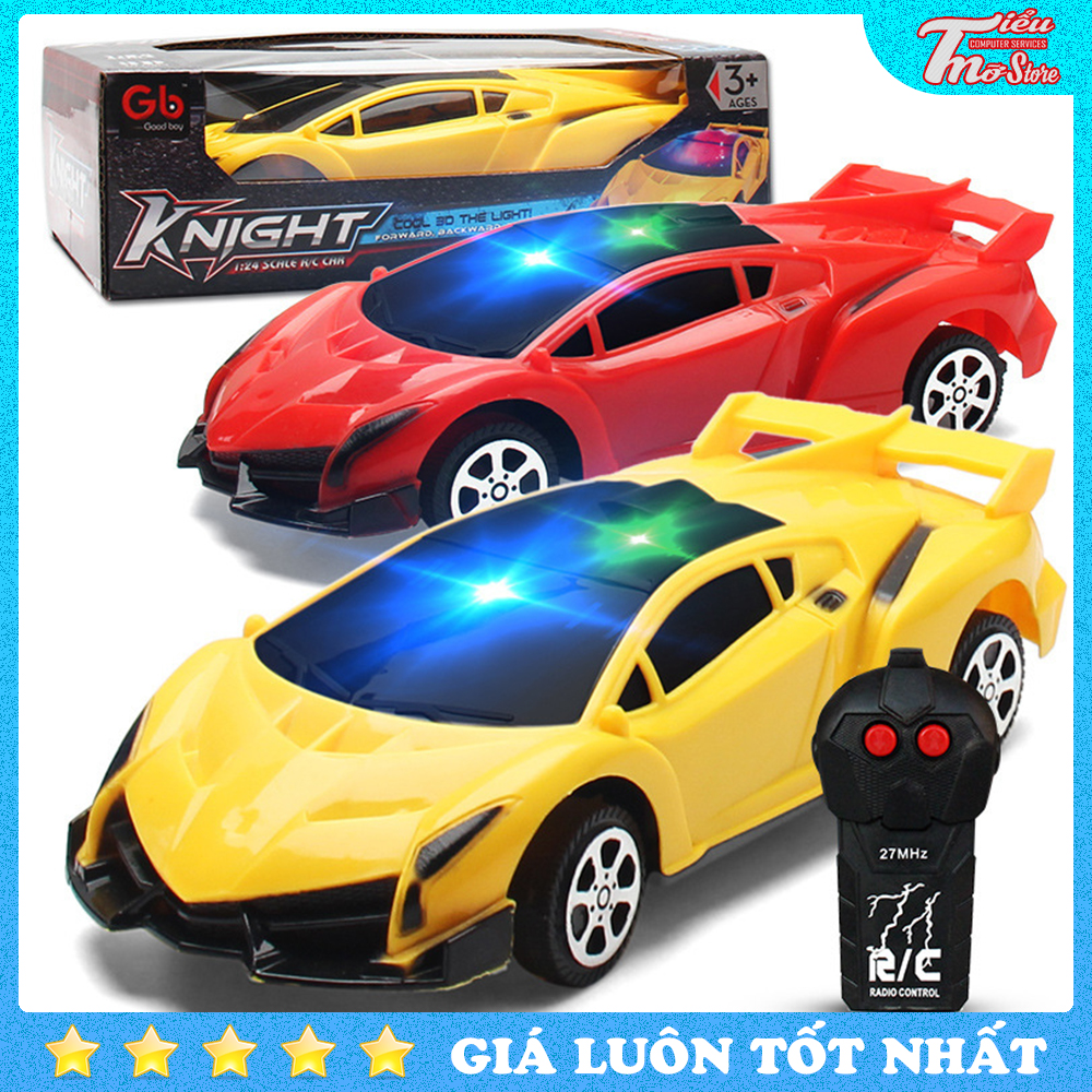 Ô Tô Điều Khiển Từ Xa 2 Chiều Có Đèn LED - Oto Đồ Chơi Trẻ Em