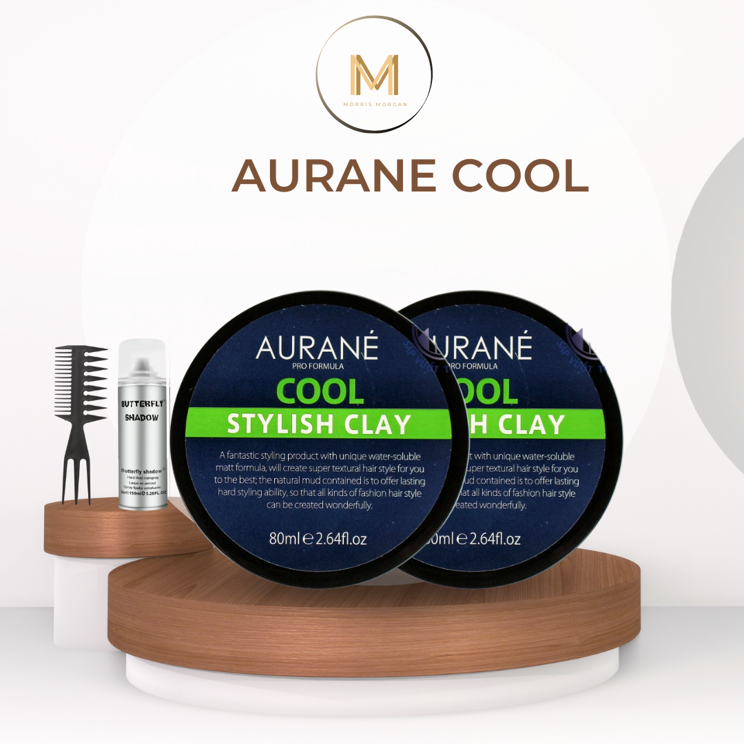 Sáp vuốt tóc aurane cool stylish clay 80g chính hãng- nhập pháp | morrismorgan