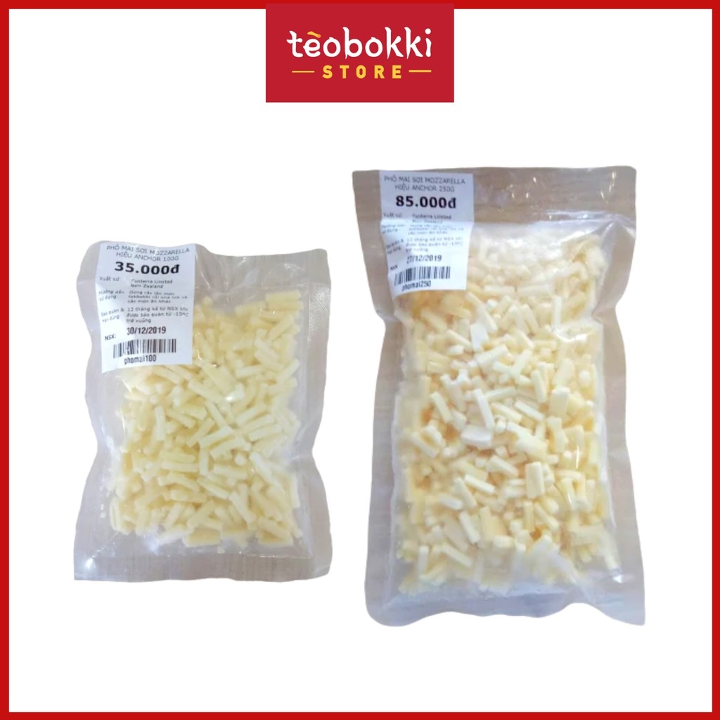 [CHỈ GIAO TPHCM] Phô Mai Sợi Mozzarella Anchor 100g - 250g
