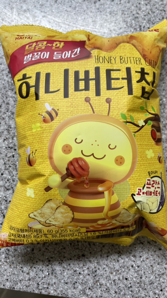 Nhập khẩu-Snack khoai tây chiên bơ mật ong truyền thống Haitai Hàn Quốc