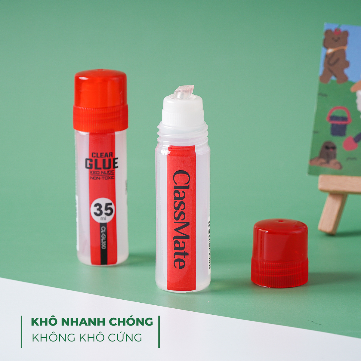Keo nước dán giấy classmate siêu dính 35ml màu ngẫu nhiên cl-gl350