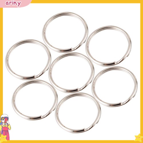  gói 50  100 200 cái móc khóa khoen tròn 3cm inox si không gỉ màu 