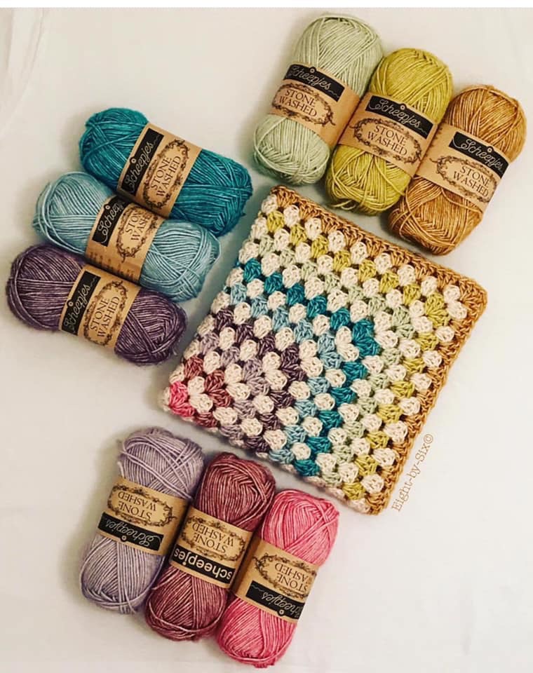 Len cúc tần màu sắc cực kỳ tây, tươi mới, lạ mắt chuyên đan móc áo, khăn, mũ, thú bông cho bé 50g