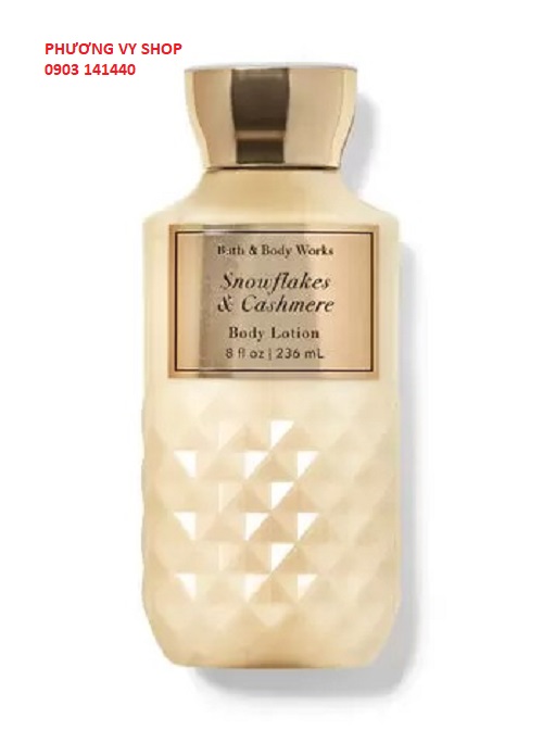 Sữa dưỡng thể hương nước hoa BBW SNOWFLAKES & CASHMERE