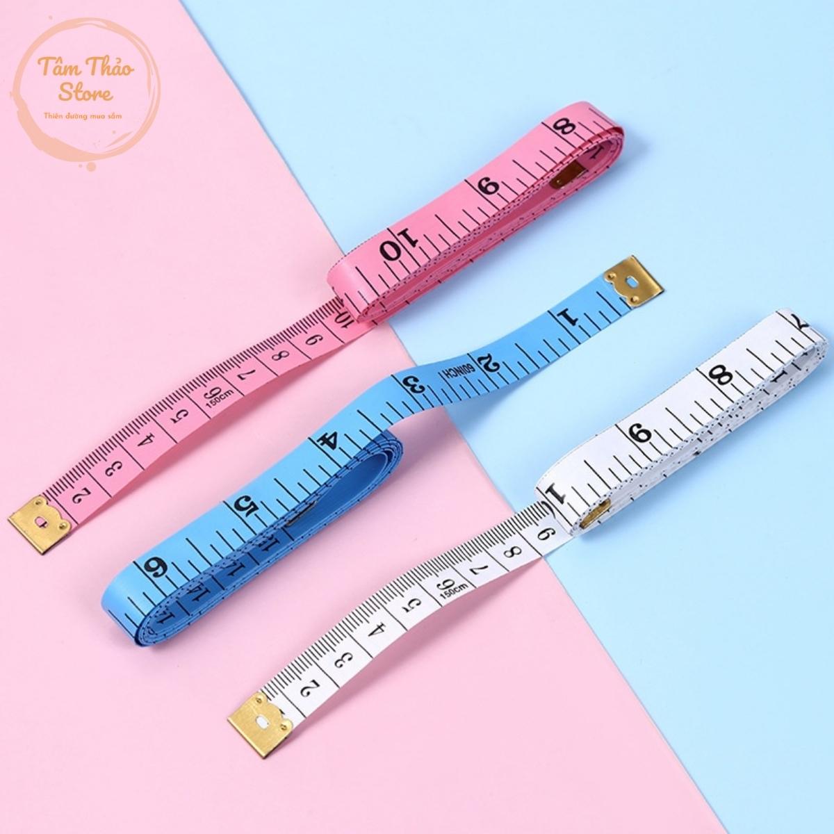 Thước dây có đầu sắt mềm đo vòng bụng, chiều cao, đo quần áo