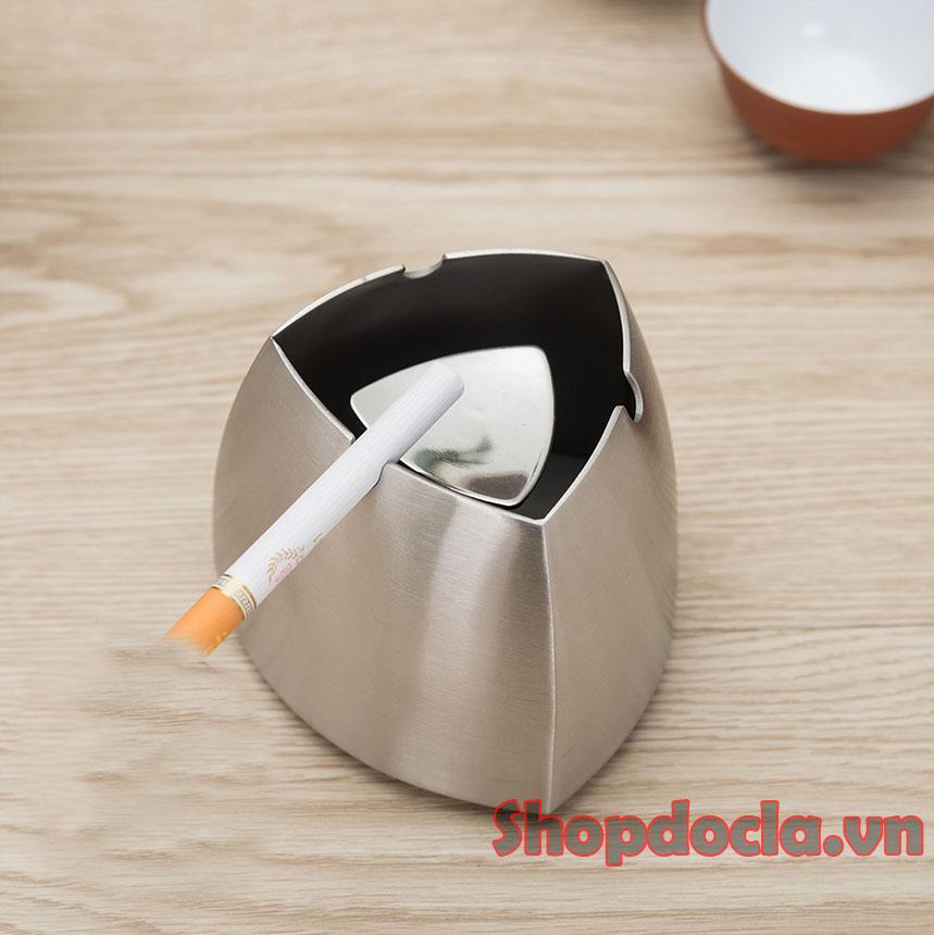 Gạt tàn thuốc bằng thép thời trang hình bầu ( size vừa )