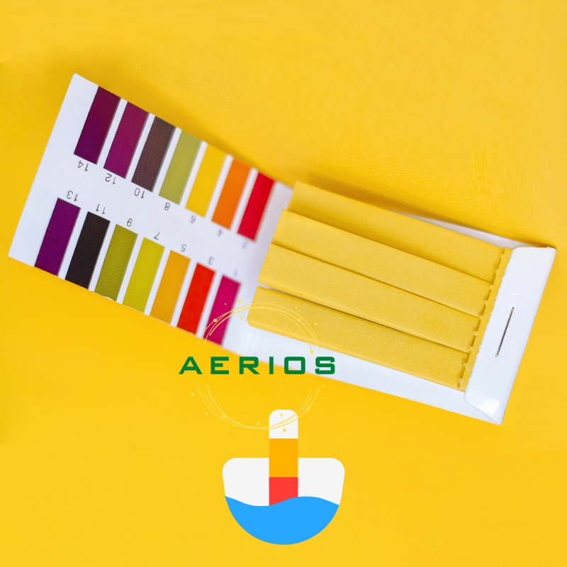 Giấy quỳ tím đo độ pH Quỳ tím kiểm tra pH nước, hồ cá, dung dịch, nước ối, mỹ phẩm thang đo 1 - 14