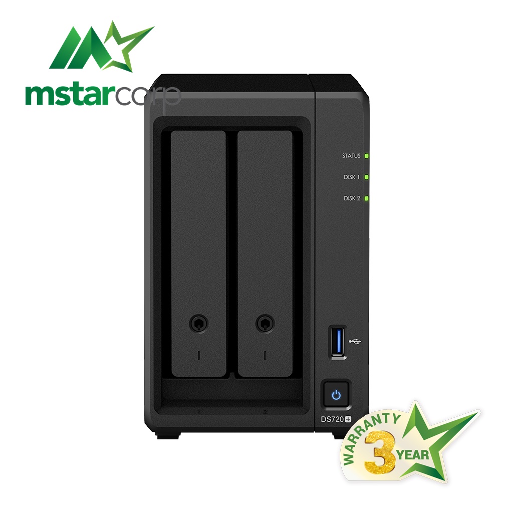 Ổ cứng mạng synology nas ds720+ - hàng chính hãng