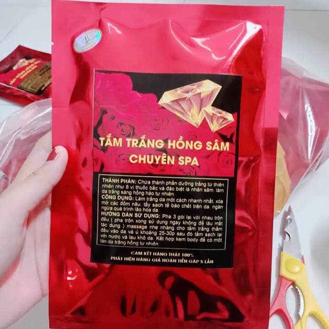 Tắm Trắng Hồng Sâm Chuyên Spa loại tốt giá rẻ