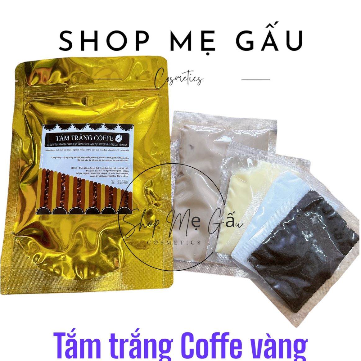 Tắm trắng cà phê vàng hàng chuẩn