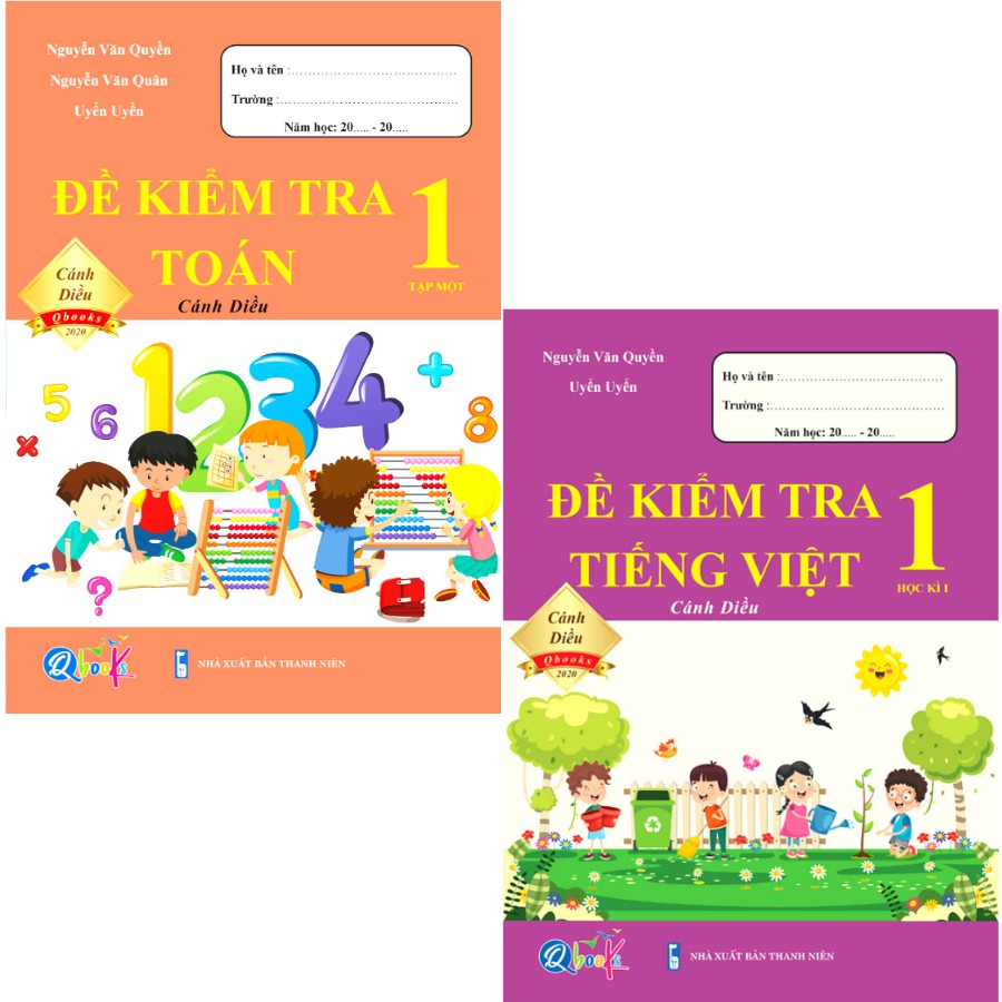 Sách - combo đề kiểm tra toán và tiếng việt 1 - cánh diều - học kì 1