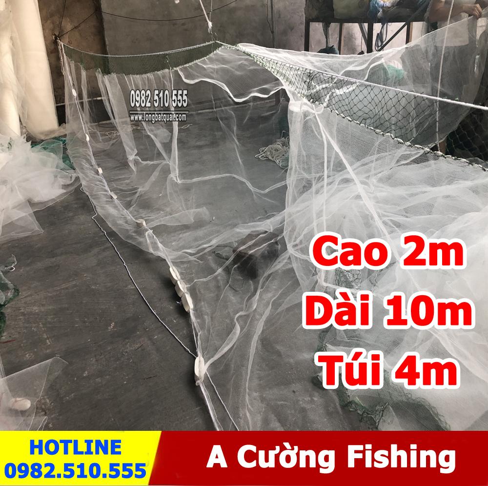 Lưới Quét cá - Lưới kéo cá - Lưới vét cá Ao hồ cao 2m dài 10m túi 4m giá rẻ