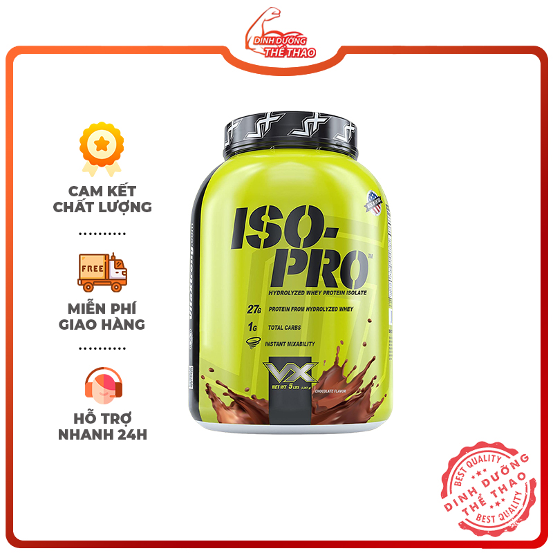 Sữa tăng cơ 100% hydrolyzed whey vitaxtrong iso pro 2lbs và 5lbs chính hãng