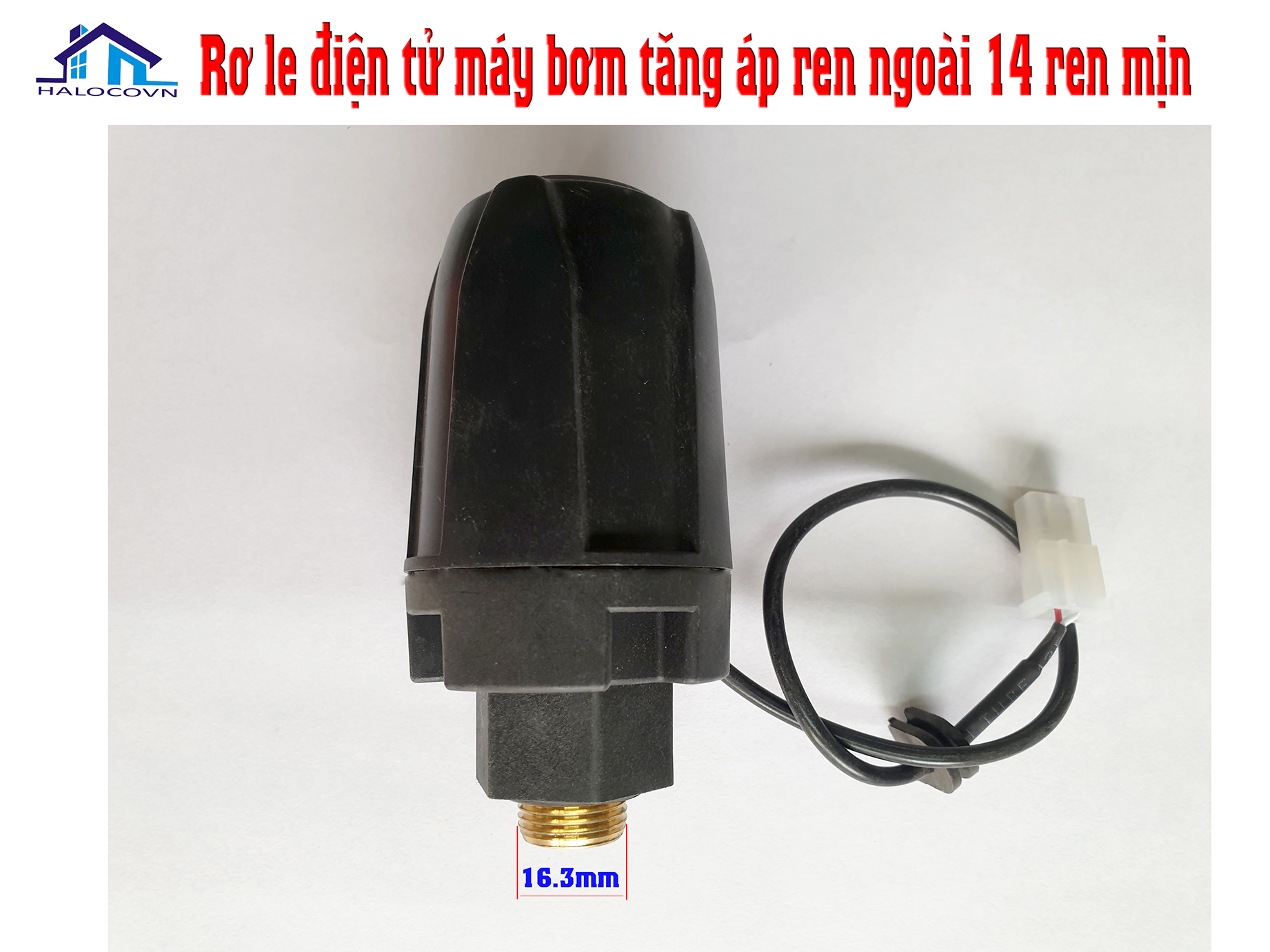 Rơ le điện tử ren ngoài 14 cho máy bơm tăng áp