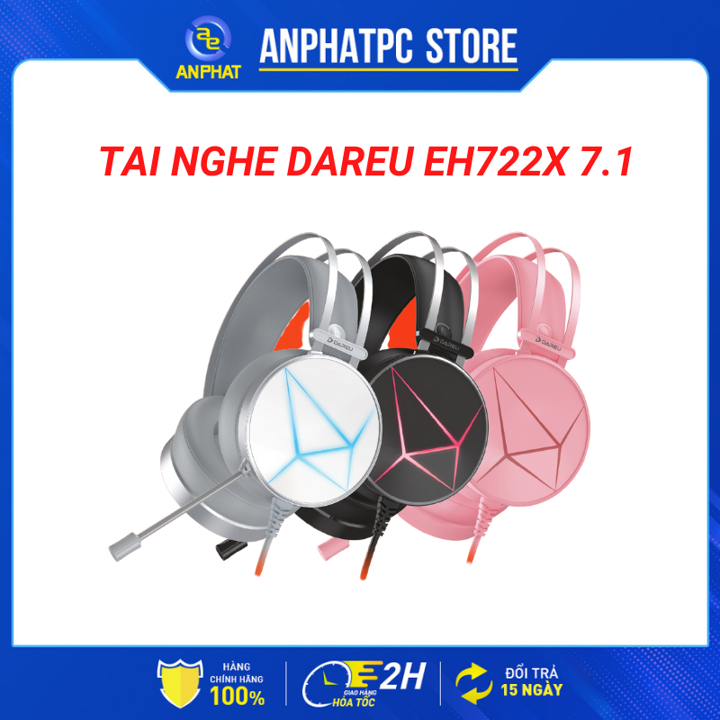 Tai nghe dareu eh722x 7.1 - bảo hành 12 tháng