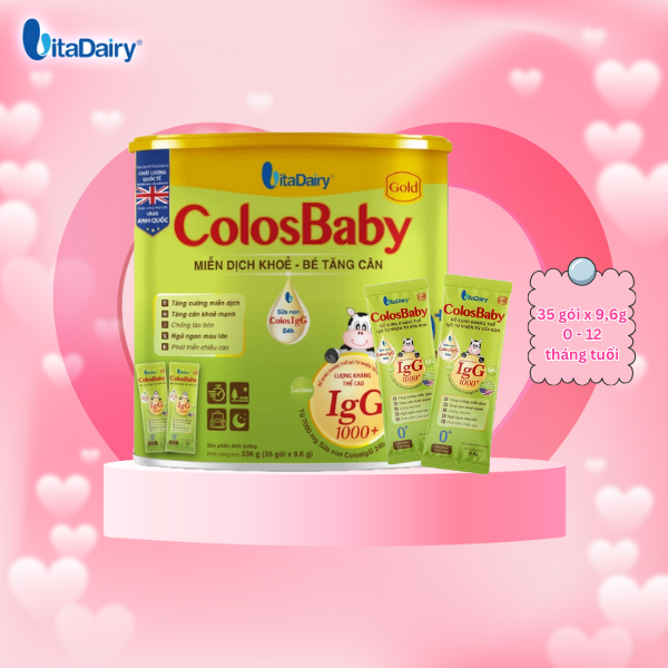 Sữa bột ColosBaby Gold 0+ 336g hỗ trợ tăng cân, miễn dịch khỏe cho bé (Dạng Gói Tiện Lợi 9,6g) 35 gó