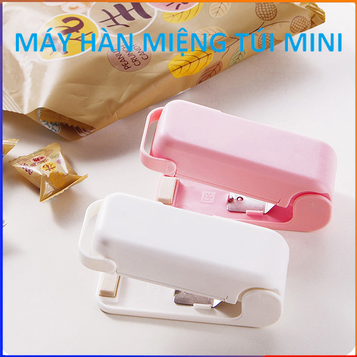 Máy hàn miệng túi mini cầm tay nhỏ gọn dùng pin tiện lợi