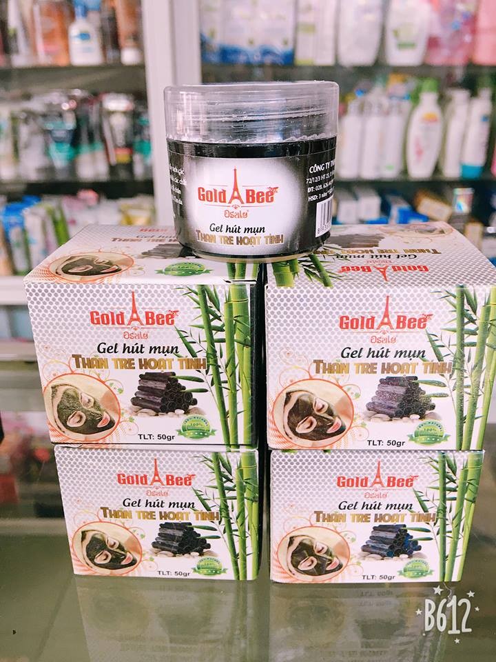Gel hút mụn than tre hoạt tính gold bee 50gr