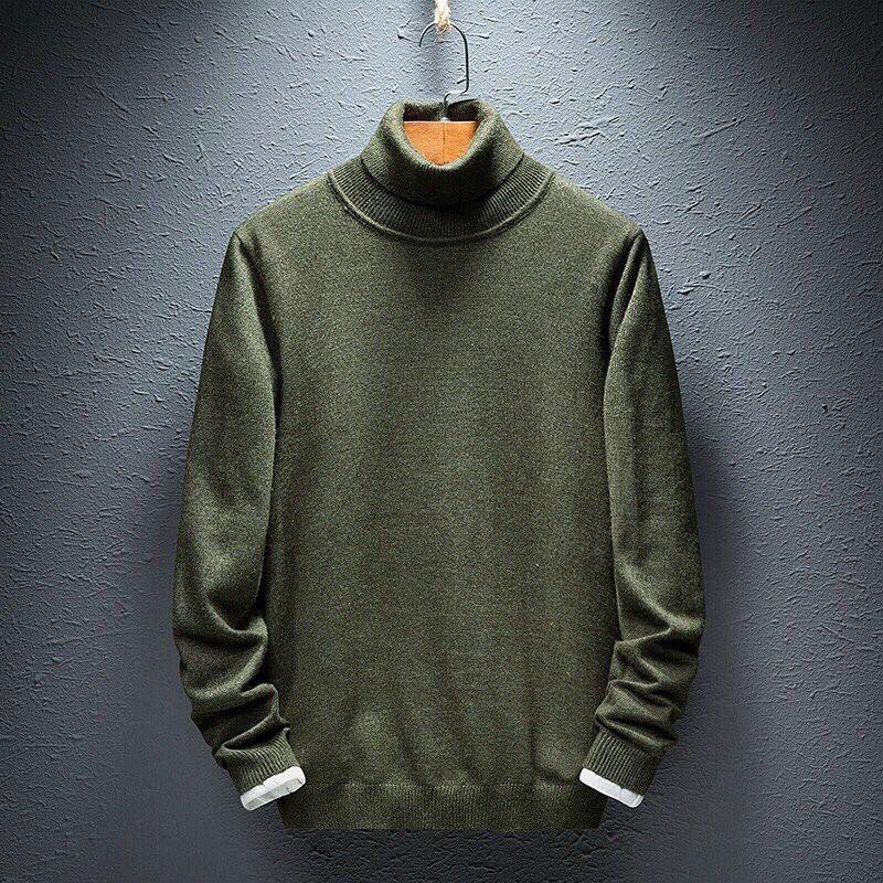 Áo len nam cổ lọ trơn / Áo len nam cổ lọ hàng Việt nam