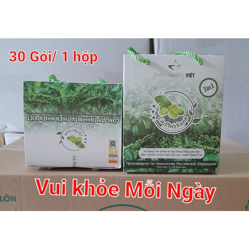 Cà phê xanh cty thiên nhiên việt 30 gói
