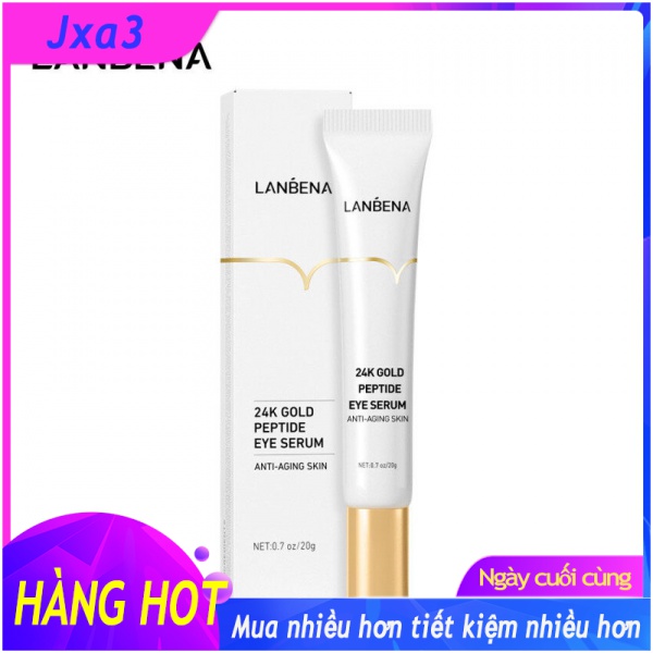 (Jxa3)LANBENA 24K Gold Peptide Eye Serum Protein Hydrating Eye Cream Firming Moisturizing Fade Dark Circles Eye Cream Eye Mask COD