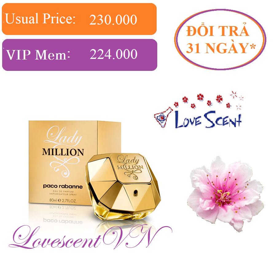 Nước hoa Lady Million Ana suit 5ml - Đổi trả 31 ngày