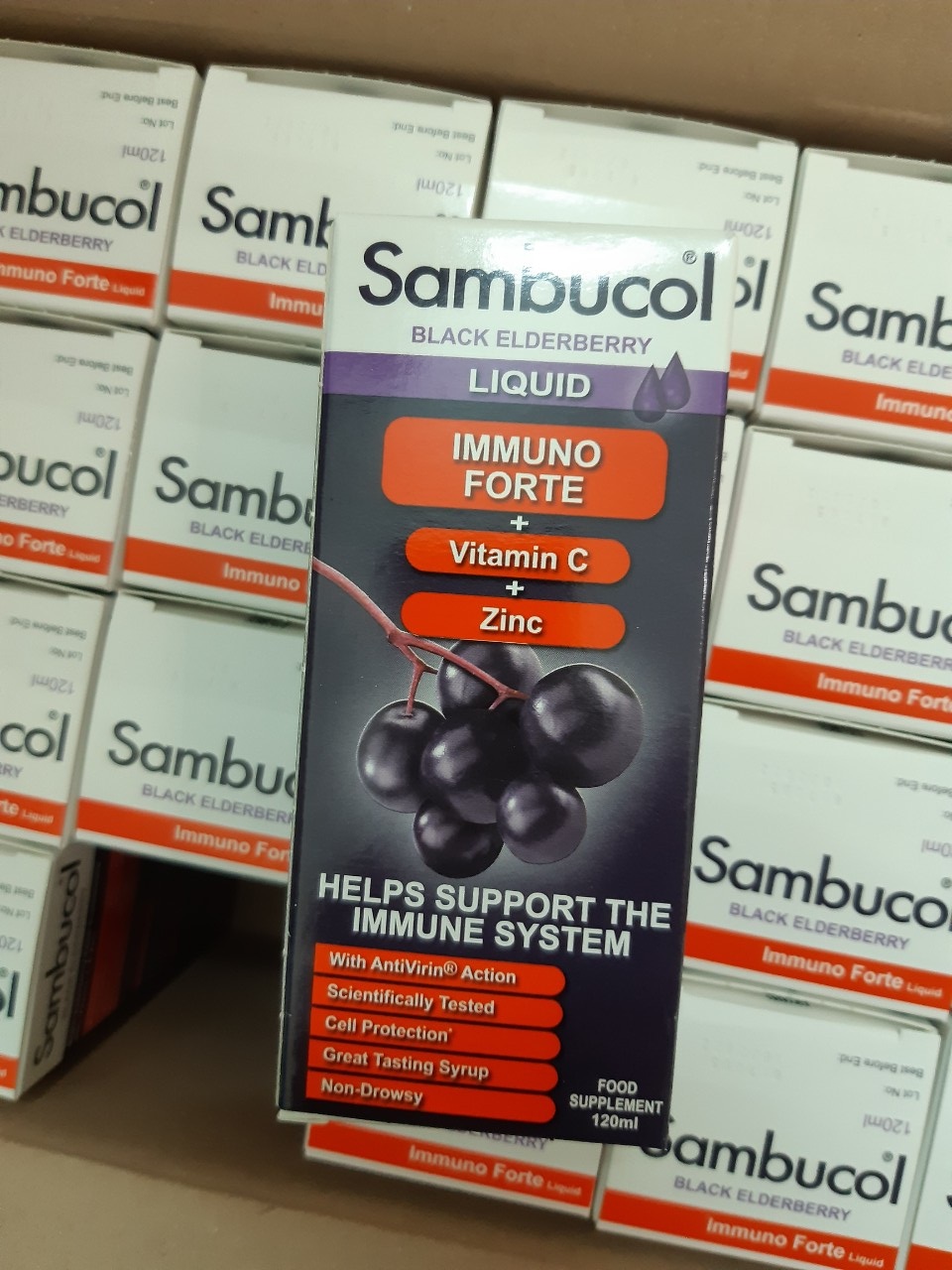 Sambucol tăng đề kháng drop dạng giọt cho bé từ 3 năm tuổi