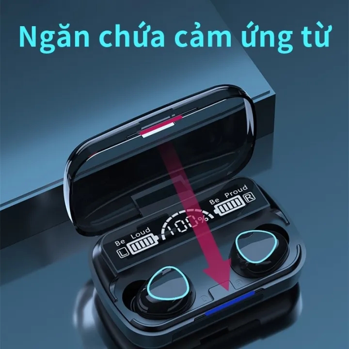 Tai nghe bluetooth M10 bản PRO nâng cấp điều khiển cảm ứng pin trâu 3500mah Sạc pin dự phòng tai cabin