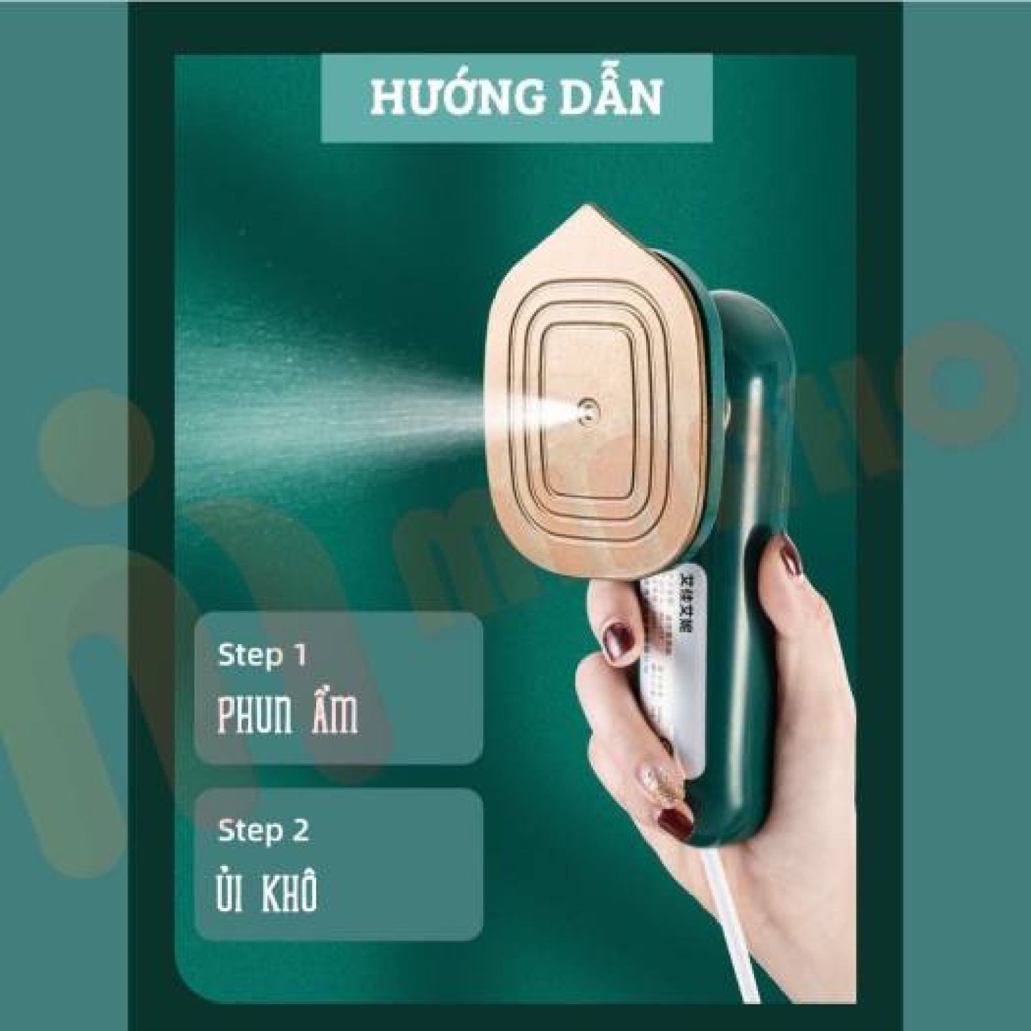 Bàn là hơi nước cầm tay - bàn ủi mini tiện dụng cho gia đình