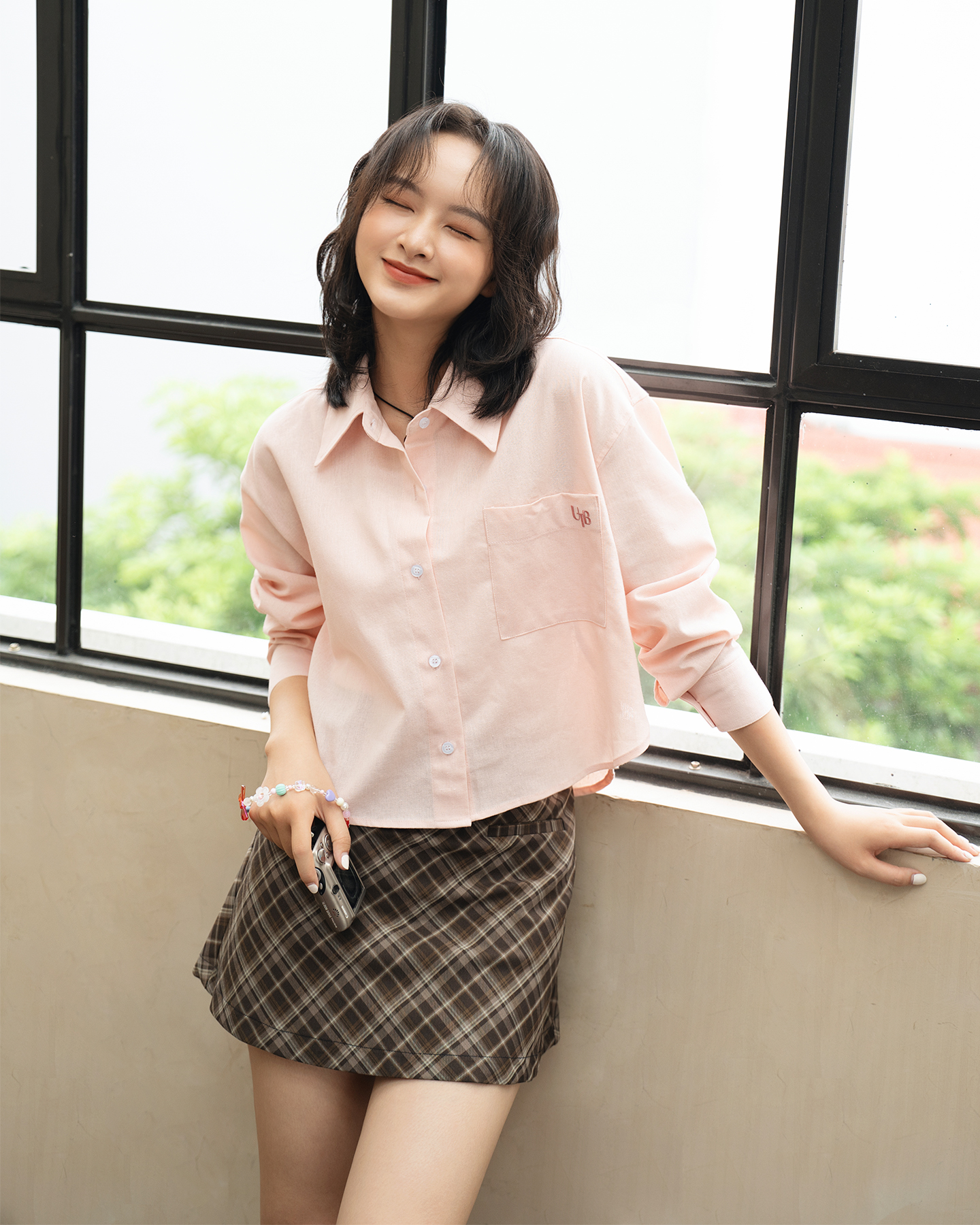 Áo sơ mi linen croptop Jersey Shirt - by ufo.thebasic