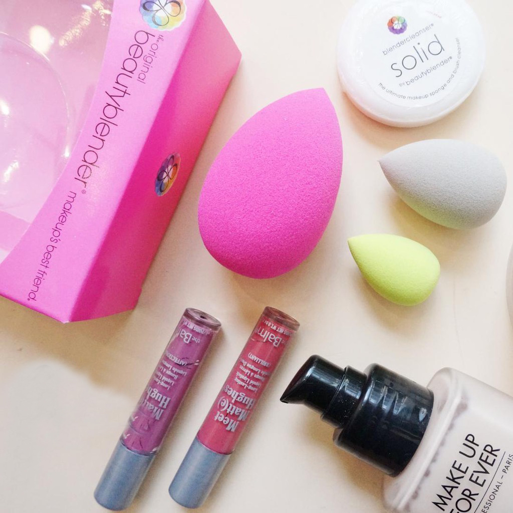 Bộ mút trang điểm + soap vệ sinh beauty blender all about face