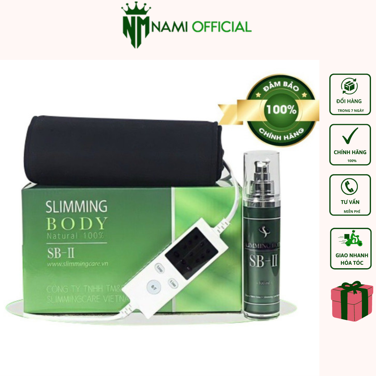 Bộ Ủ Nóng SLIMMING BODY 2 với đai điện cải tiến mới