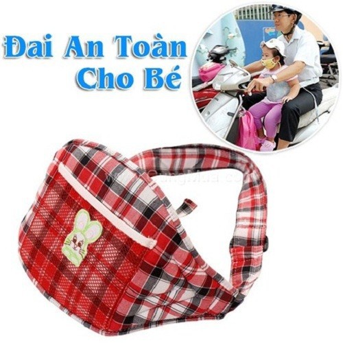 Đai đi xe máy an toàn cho bé hàng Việt Nam - Đai nịch đi xe máy an toàn cho bé - Điều chỉnh được kích thước - Bảo vệ an toàn cho con và gia đình
