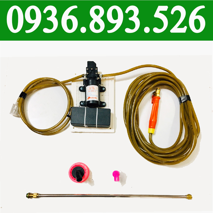 Máy phun sương tưới lan, cây cảnh - Cần rút inox 1.2m dây nâu