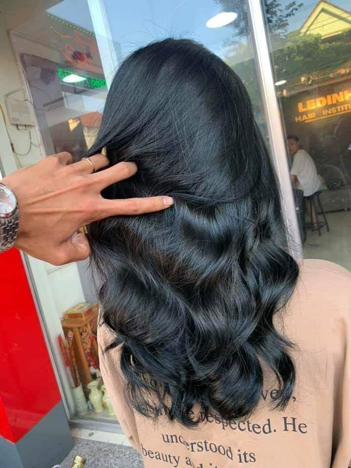 Kem Nhuộm Tóc Màu Xanh Than (kèm oxi và găng tay)