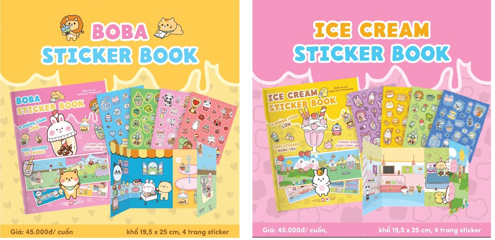 Sách Sticker Khổ Lớn (Hơn 100 Sticker Bóc Dán Đáng Yêu)