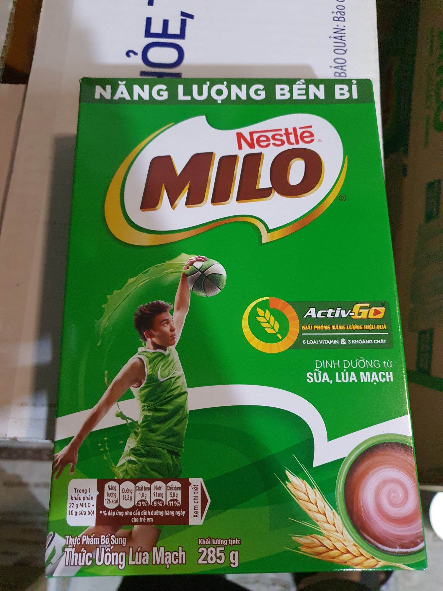 (Date 12/2024) Milo hộp giấy 285g