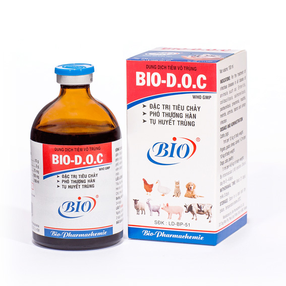 [HCM]BIO- D.O.C chai 20ml. Dùng cho chó mèo gà heo viêm ruột tiêu chảy phân trắng tụ huyết trùng phó thương hàn