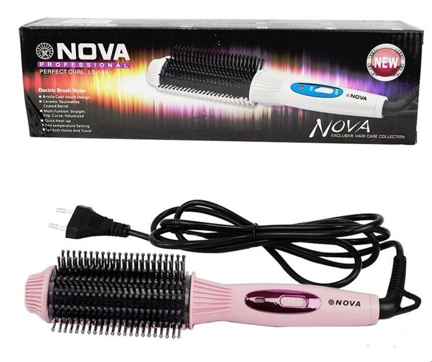 Lược uốn tóc tạo kiểu , Lược điện uốn tóc , Máy uốn tóc mini NOVA , giúp bạn tạo những kiểu tóc xoăn cá tính. Sale 50% - Chúng tôi luôn cố gắng, Vì Giải pháp cho một hành tinh thông minh