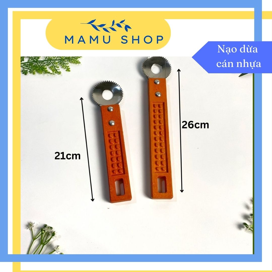 Đồ nạo dừa khô dụng cụ nạo dừa bằng tay cán nhựa Mamu shop M62