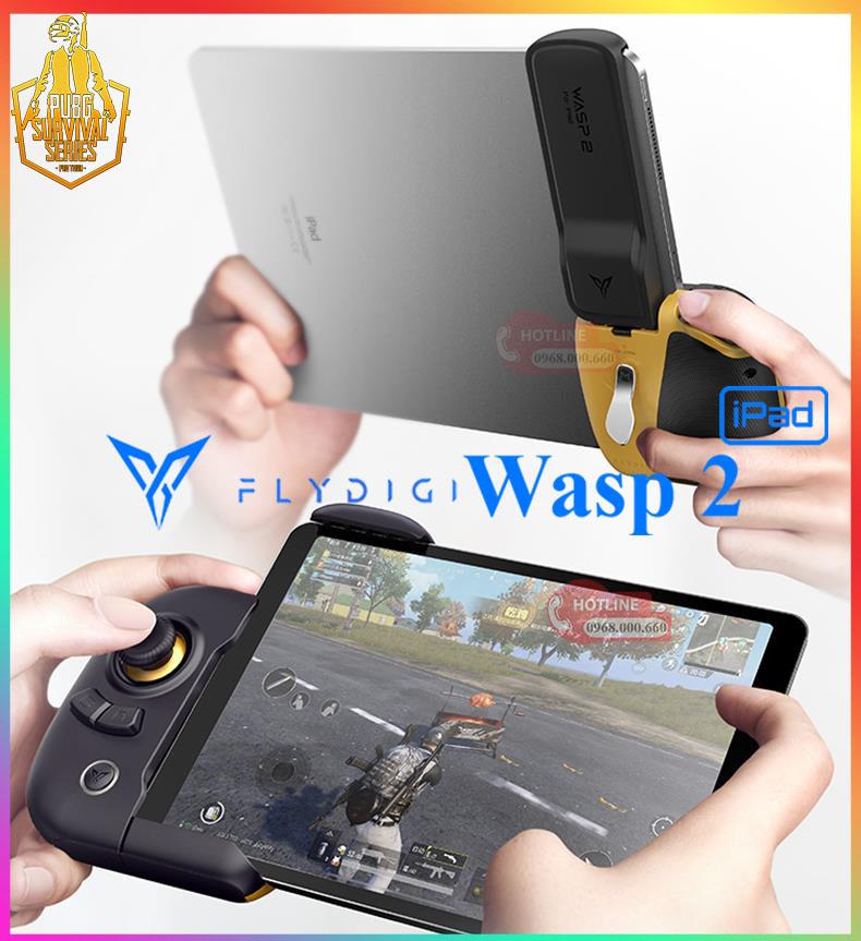 Tay cầm chơi game Flydigi WASP 2 iPad và máy tính bảng chơi PUBG và các game khác chơi game tải trực tiếp không band acc