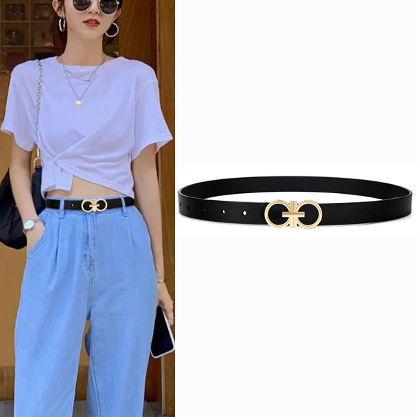 Dây nịt nữ thắt lưng nữ Nutushop kiểu dáng thời trang cá tính chất liệu da bò cao cấp, bản nhỏ thích hợp với quần jean, quần âu,váy, đầm NT272