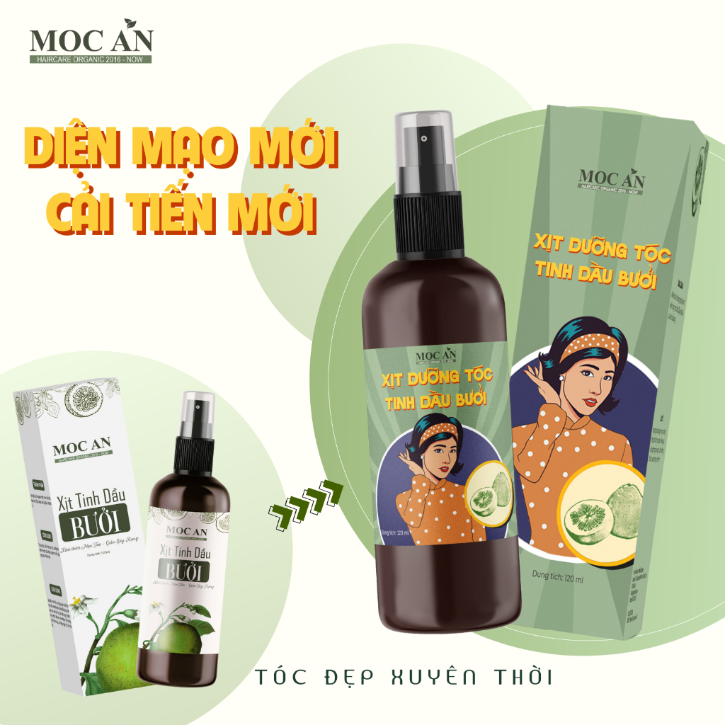 Tinh dầu bưởi - xịt tóc - xịt mọc tóc - xịt bưởi mộc ân pomelo plus kích mọc tóc giảm rụng tóc hiệu quả - tinh dầu kích mọc tóc, xịt mọc tóc cao cấp