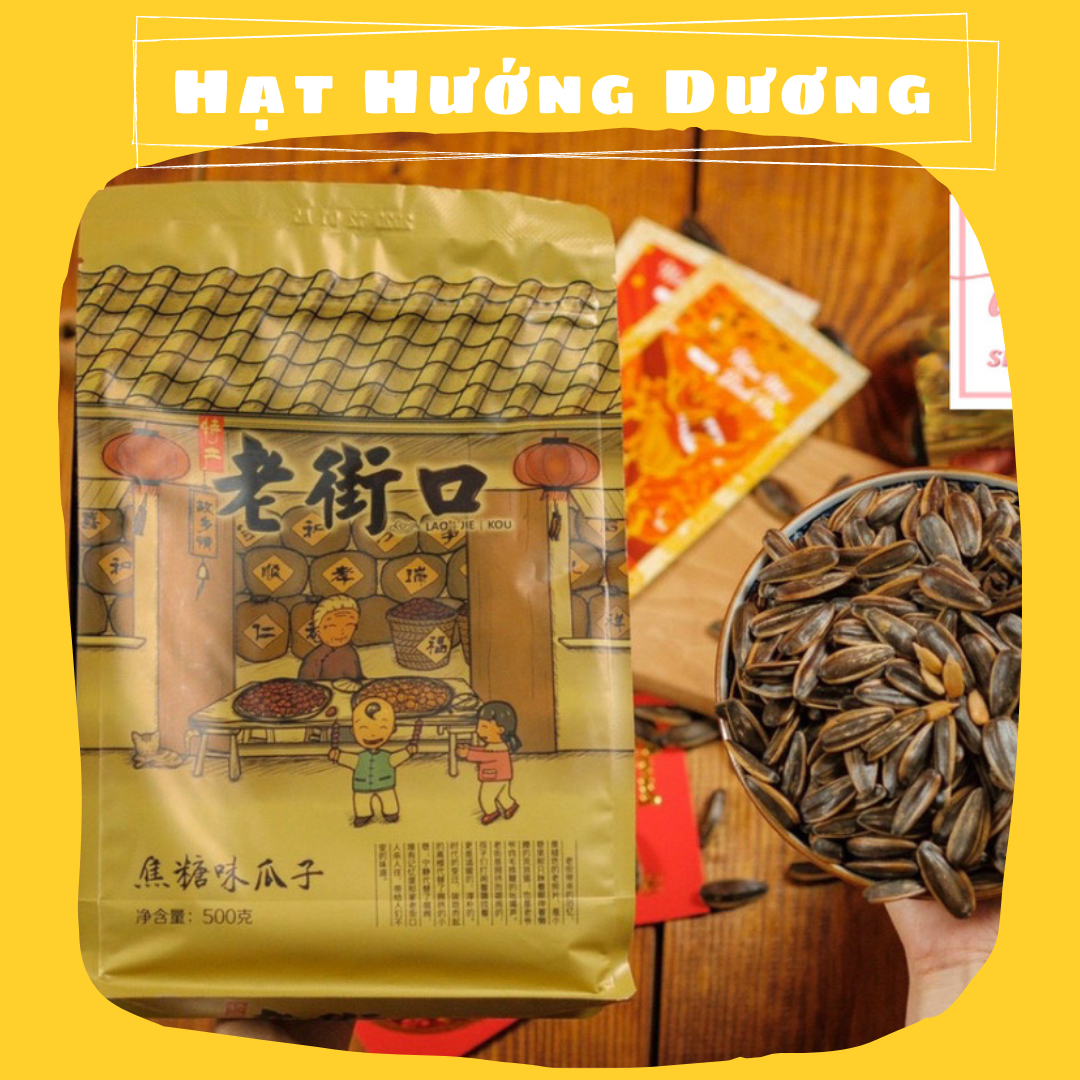 Hạt Hướng Dương Tẩm Vị Caramen Laojekou 500g - Shop Mẹ Bắp [Date 11/2023]