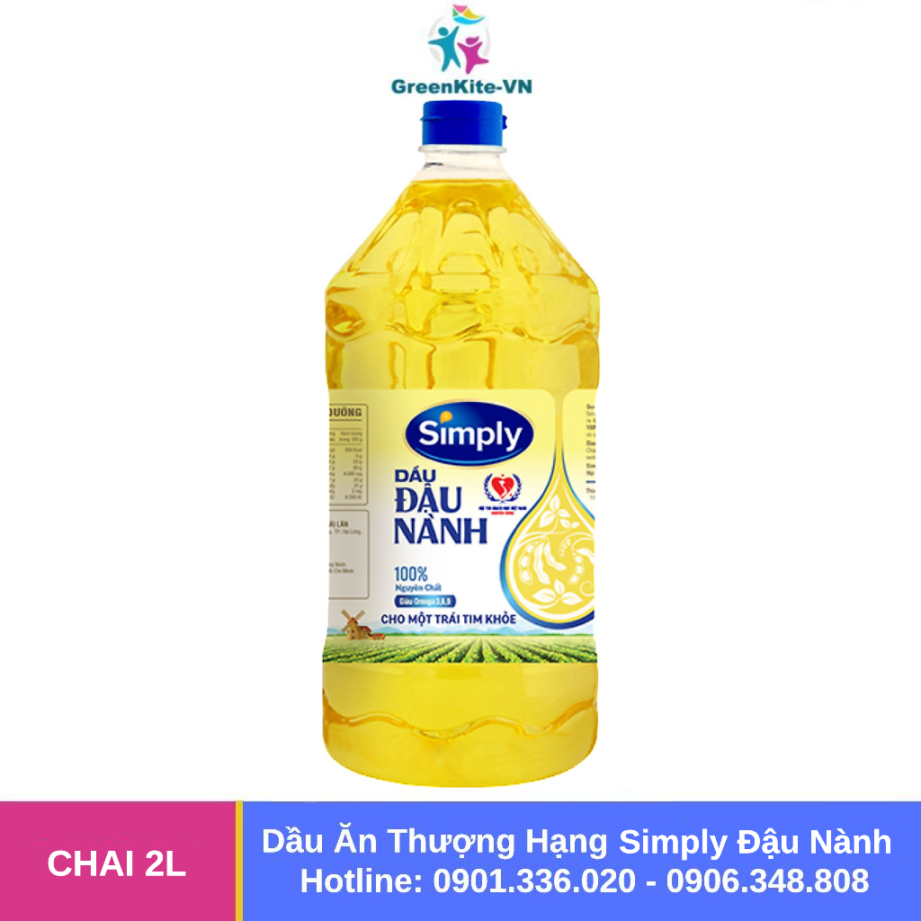 Dầu Ăn Simply Đậu Nành 2L - dầu ăn Simply gạo lứt 2L - dầu ăn Neptune Light 2L