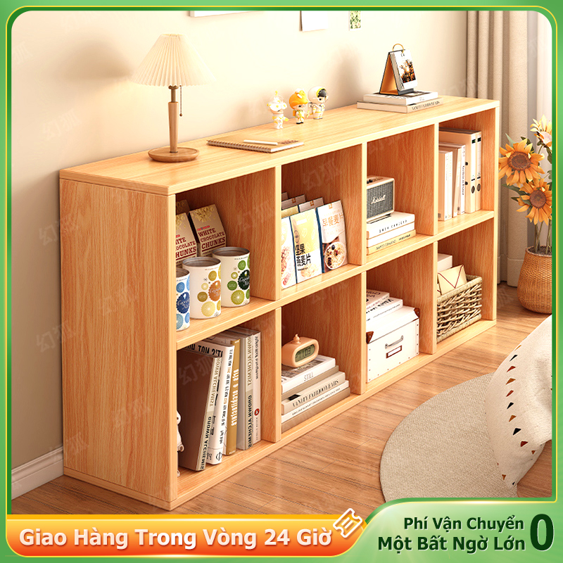 NE kệ sách lớn Kệ gỗ tổ ong đa năng sách màu vân gỗ hiện đại sang trọng lắp ghép tiện dụng