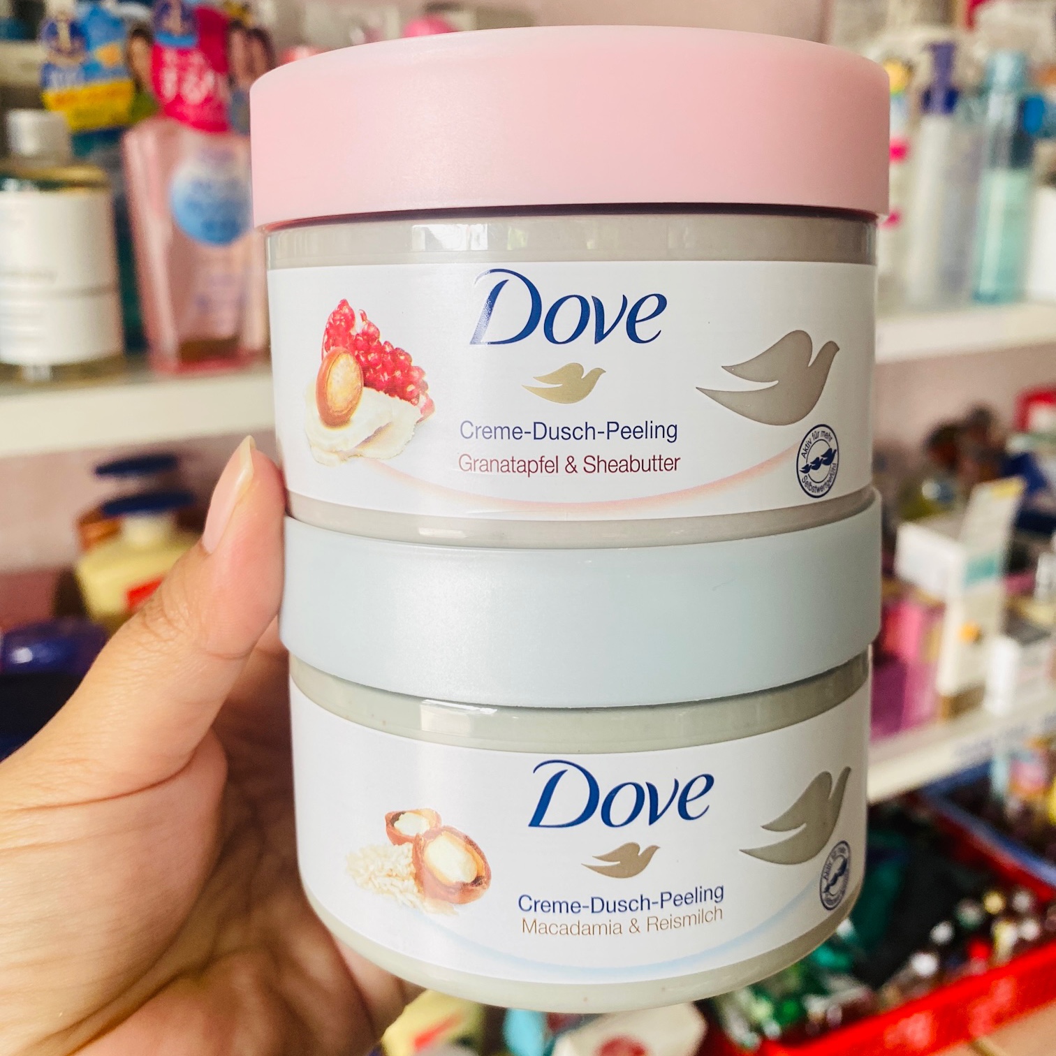 Tẩy tế bào chết dove tẩy da chết body hộp lớn siêu mịn xịn 298g